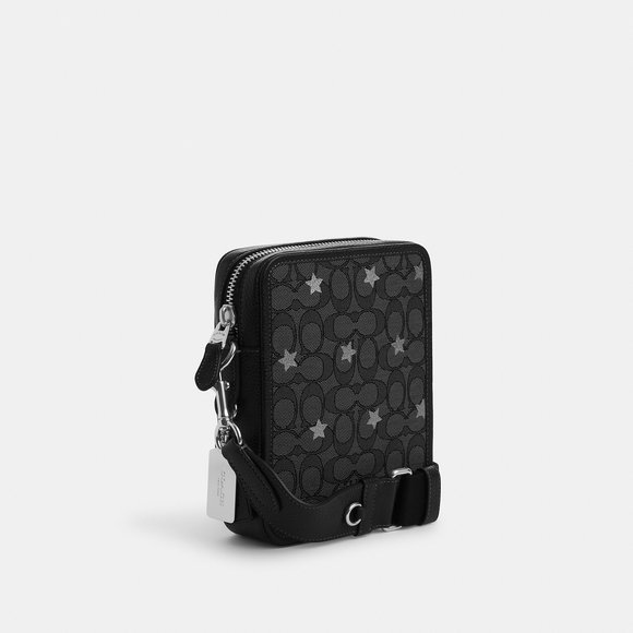 NWT Coach Outlet Sullivan Crossbody In Signature Jacquard With Star Embroidery - Picture 2 of 5